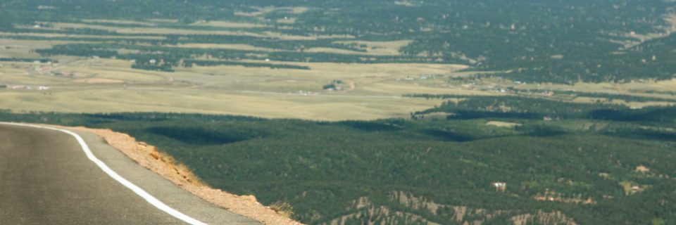 Racing up Pikes Peak